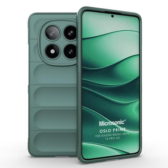 Microsonic Xiaomi Redmi Note 14 Pro 4G Kılıf Oslo Prime Yeşil