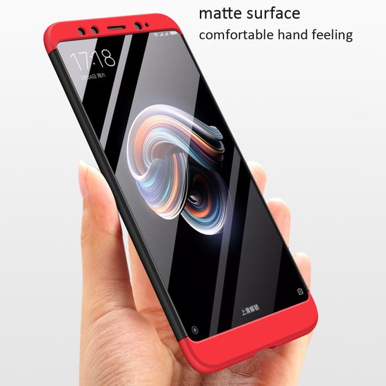 Microsonic Xiaomi Redmi Note 5 Pro Kılıf Double Dip 360 Protective Lacivert