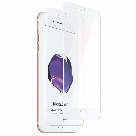 Microsonic Apple iPhone SE 2020 Crystal Seramik Nano Ekran Koruyucu Beyaz (2 Adet)