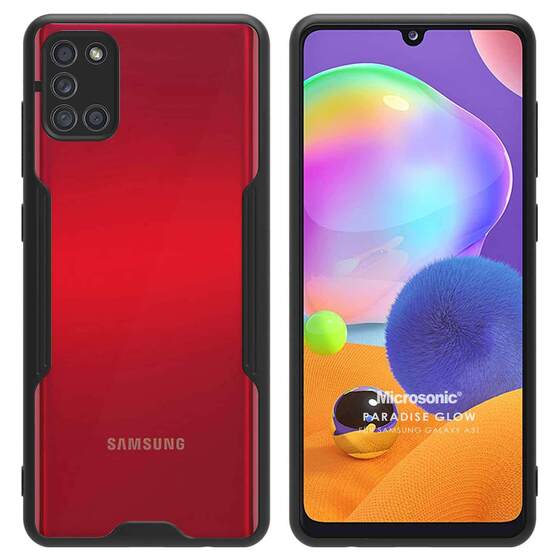 Microsonic Samsung Galaxy A31 Kılıf Paradise Glow Siyah