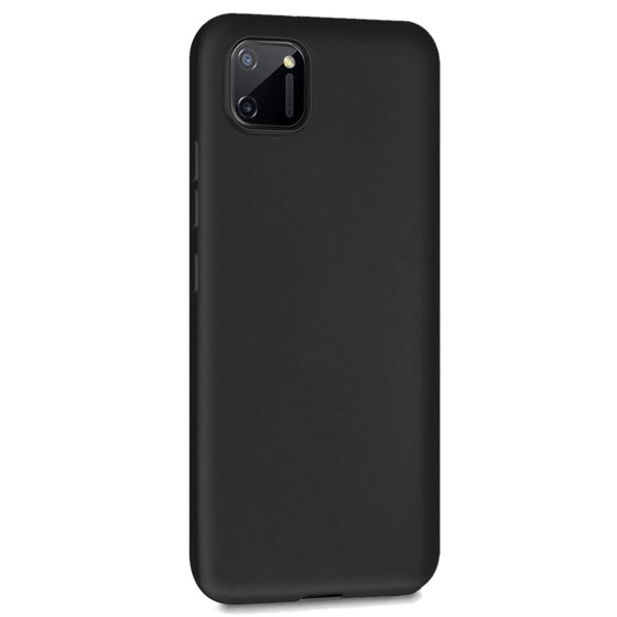 Microsonic Matte Silicone Realme C11 Kılıf Siyah