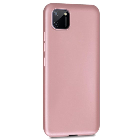 Microsonic Matte Silicone Realme C11 Kılıf Rose Gold