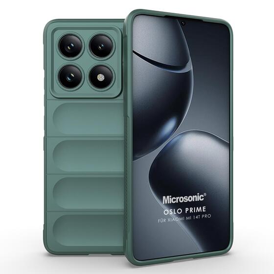 Microsonic Xiaomi Mi 14T Pro Kılıf Oslo Prime Yeşil