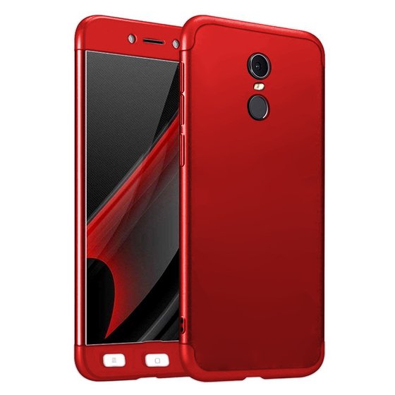 Microsonic Xiaomi Redmi Note 4 Kılıf Double Dip 360 Protective Kırmızı