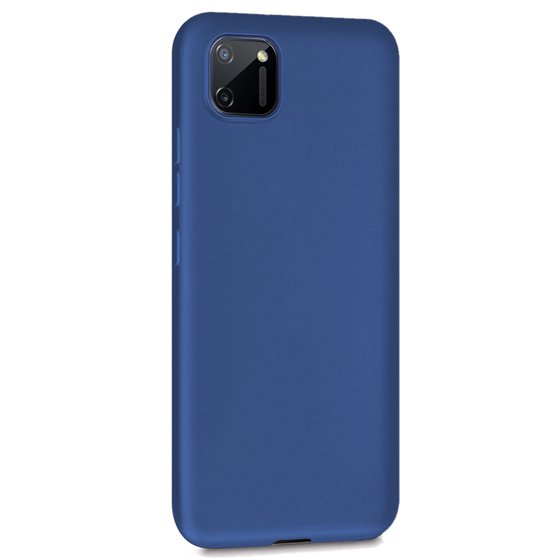 Microsonic Matte Silicone Realme C11 Kılıf Lacivert