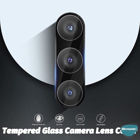 Microsonic Samsung Galaxy S24 FE Kamera Lens Koruma Camı V2 Siyah