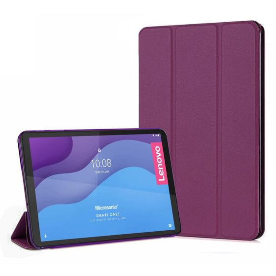 Microsonic Lenovo Tab M10 3.Nesil 10.1`` Kılıf (TB-328F) Slim Translucent Back Smart Cover Mor