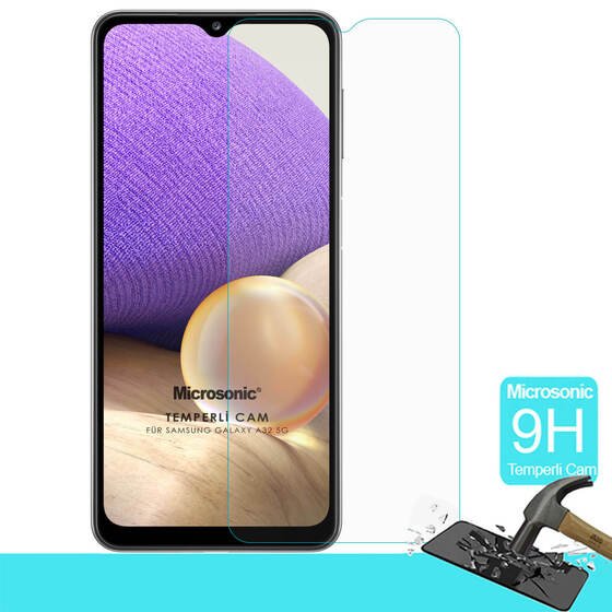 Microsonic Samsung Galaxy A32 5G Tempered Glass Cam Ekran Koruyucu