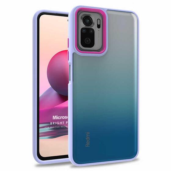 Microsonic Xiaomi Poco M5s Kılıf Bright Planet Lila