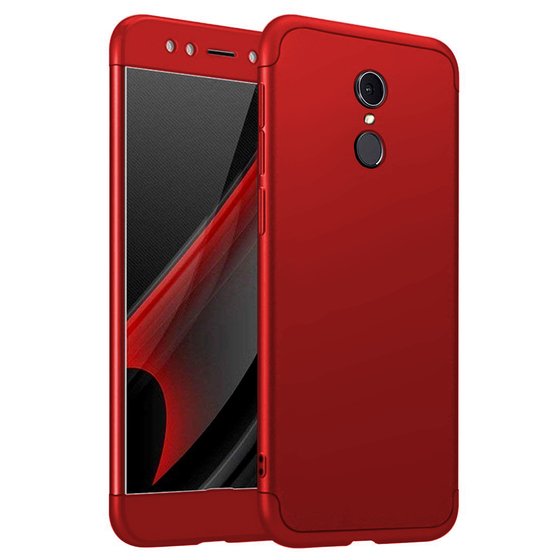 Microsonic Xiaomi Redmi 5 Kılıf Double Dip 360 Protective Kırmızı