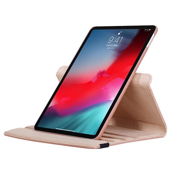 Microsonic Apple iPad 11'' 2018 (A1980-A2013-A1934-A1979) Kılıf 360 Dönerli Stand Deri Siyah