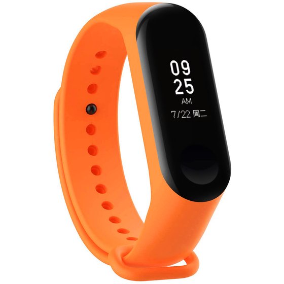 Microsonic Xiaomi Mi Band 3 / Mi Band 4 Silikon Kordon Turuncu