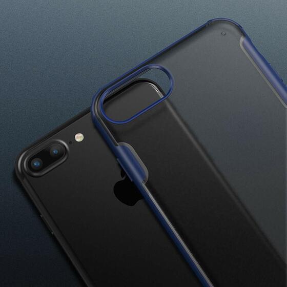 Microsonic Apple iPhone 7 Plus Kılıf Frosted Frame Kırmızı