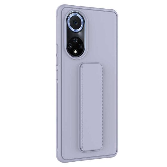 Microsonic Huawei Nova 9 Kılıf Hand Strap Gri