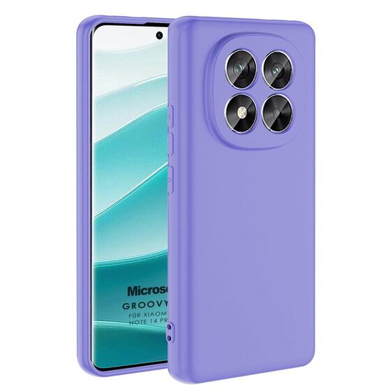 Microsonic Xiaomi Redmi Note 14 Pro Plus Kılıf Groovy Soft Lila