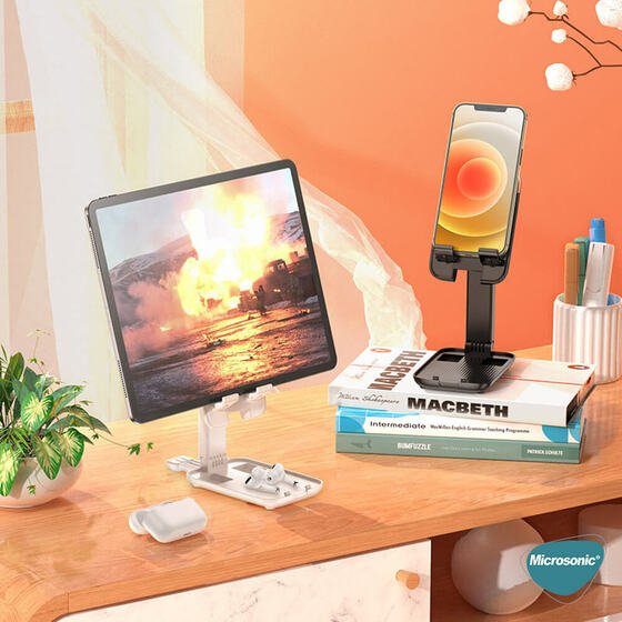 Microsonic Masaüstü Ayarlanabilir Tablet ve Telefon Tutucu Stand Yeşil