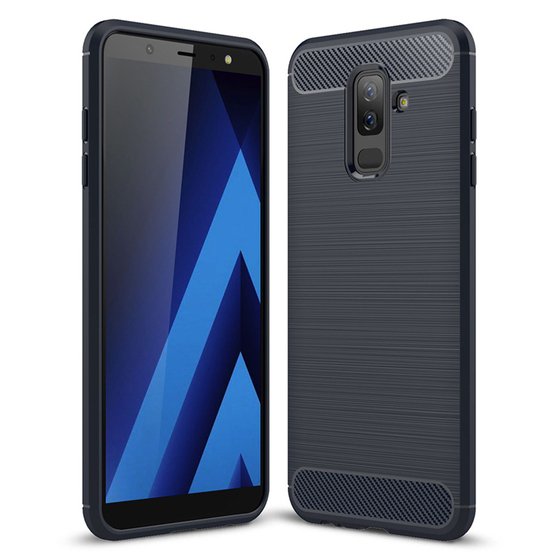 Microsonic Samsung Galaxy A6 Plus 2018 Kılıf Room Silikon Lacivert