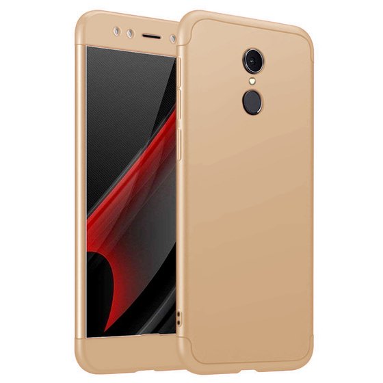 Microsonic Xiaomi Redmi 5 Plus Kılıf Double Dip 360 Protective Gold