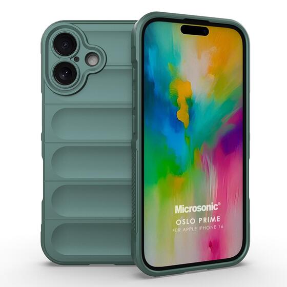 Microsonic Apple iPhone 16 Kılıf Oslo Prime Yeşil