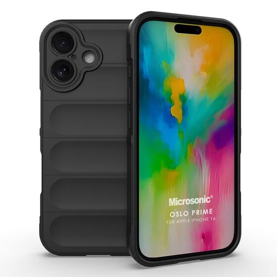 Microsonic Apple iPhone 16 Kılıf Oslo Prime Siyah