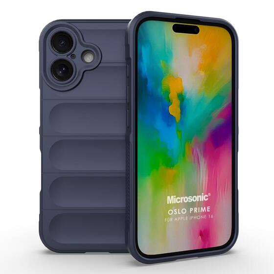 Microsonic Apple iPhone 16 Kılıf Oslo Prime Lacivert