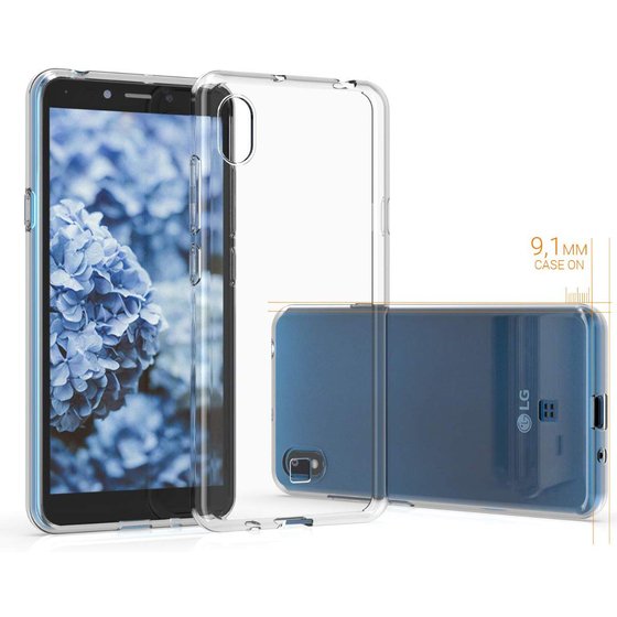 Microsonic LG K20 2019 Kılıf Transparent Soft Beyaz