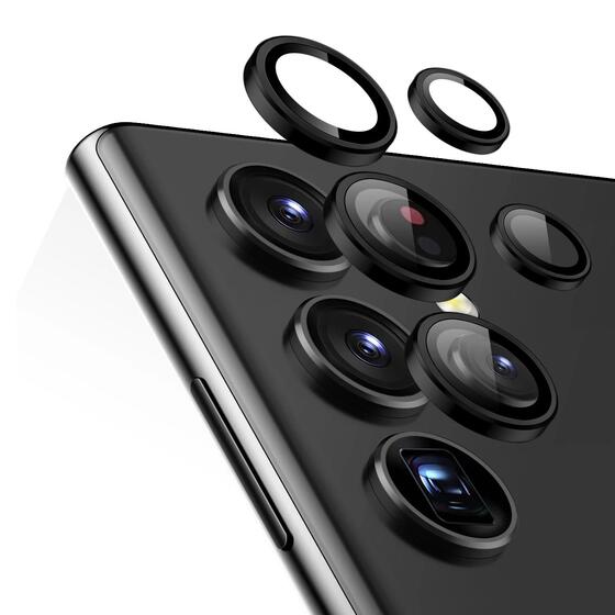 Microsonic Samsung Galaxy S25 Ultra Tekli Kamera Lens Koruma Camı Siyah