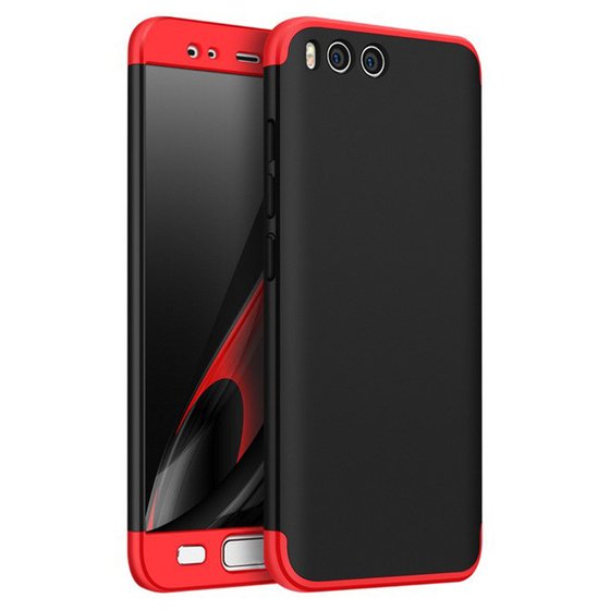 Microsonic Xiaomi Mi Note 3 Kılıf Double Dip 360 Protective Siyah Kırmızı