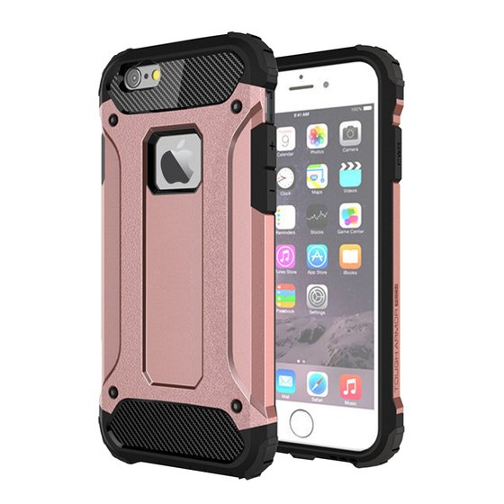 Microsonic Apple iPhone 6 Plus Kılıf Rugged Armor Rose Gold