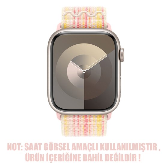 Microsonic Apple Watch Ultra 2 Kordon Terra Sport Loop Pembe