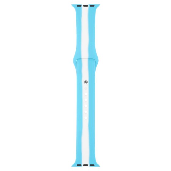 Microsonic Apple Watch SE 2022 44mm Kordon Town Stripe Turkuaz