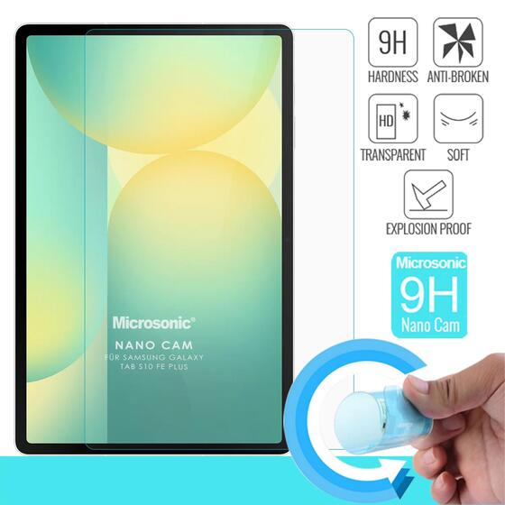 Microsonic Samsung Galaxy Tab S10 FE Plus Nano Glass Cam Ekran Koruyucu