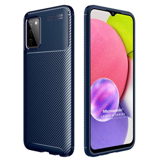 Microsonic Samsung Galaxy A03s Kılıf Legion Series Lacivert