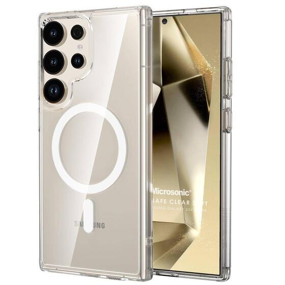 Microsonic Samsung Galaxy S25 Ultra Kılıf MagSafe Clear Soft Şeffaf