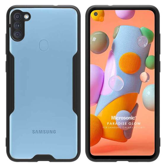 Microsonic Samsung Galaxy M11 Kılıf Paradise Glow Siyah