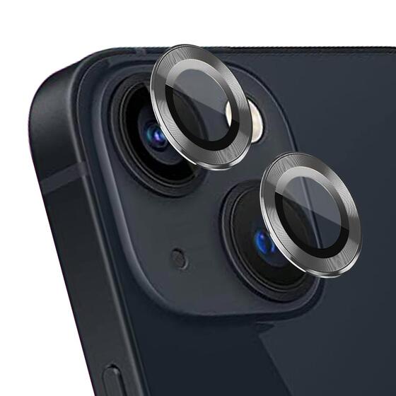 Microsonic Apple iPhone 15 Tekli Kamera Lens Koruma Camı Füme