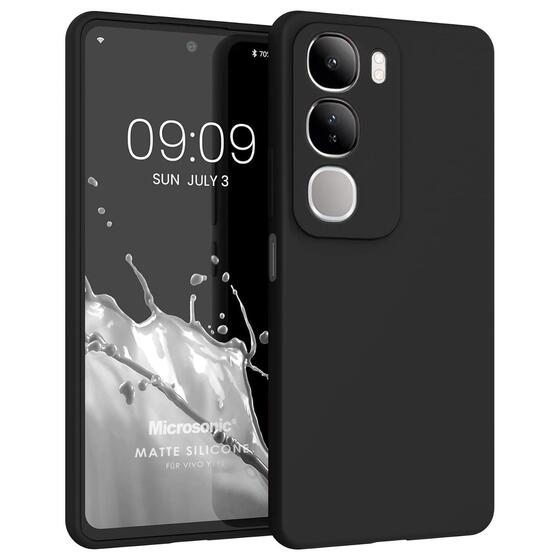 Microsonic Matte Silicone Vivo Y19s Kılıf Siyah