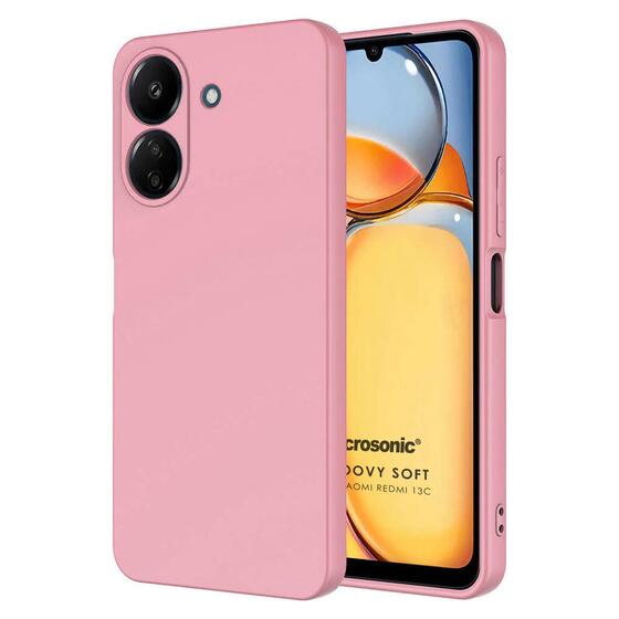 Microsonic Xiaomi Poco C65 Kılıf Groovy Soft Pembe