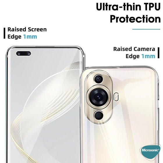 Microsonic Huawei Nova 12S Kılıf Transparent Soft Şeffaf