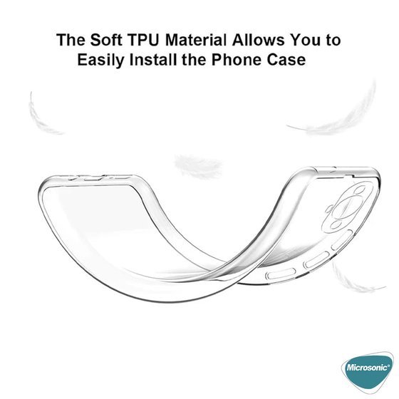 Microsonic Huawei Nova 12S Kılıf Transparent Soft Şeffaf
