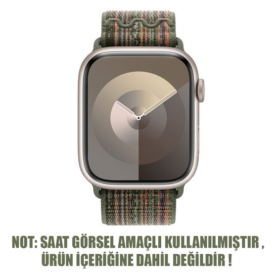 Microsonic Apple Watch Ultra Kordon Terra Sport Loop Koyu Yeşil