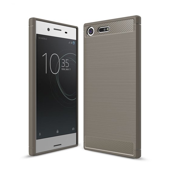 Microsonic Sony Xperia XZ Premium Kılıf Room Silikon Gri