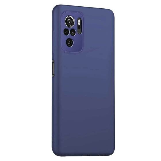 Microsonic Matte Silicone Xiaomi Poco M5s Kılıf Lacivert