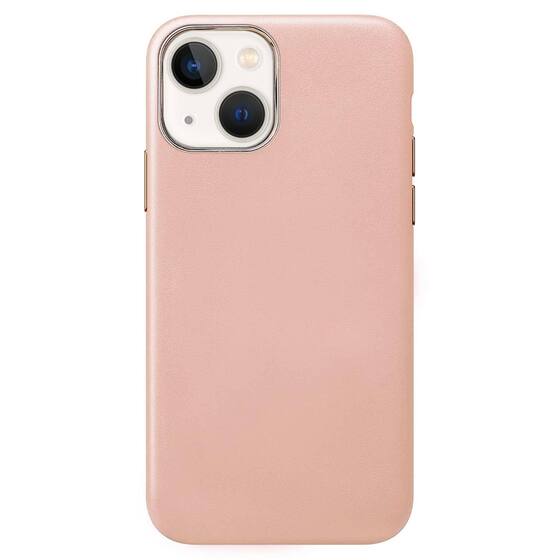 Microsonic Apple iPhone 13 Kılıf Luxury Leather Rose Gold