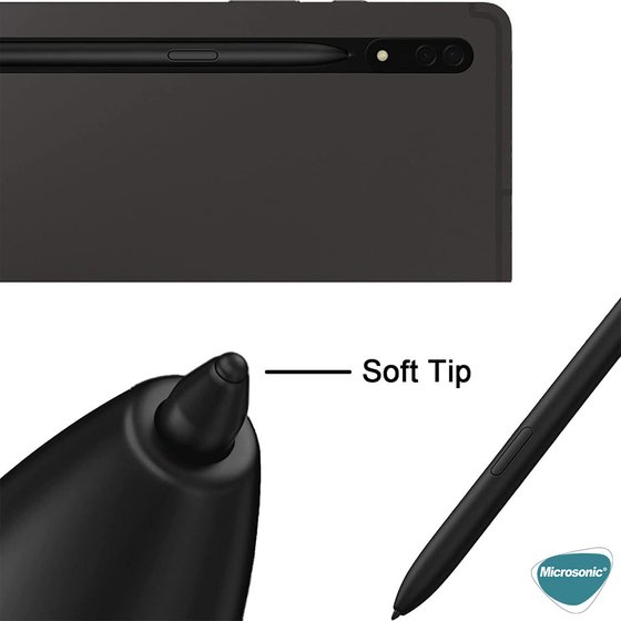 Microsonic Samsung Galaxy Tab S10 FE Pencil Uçları 5`li Paket Siyah