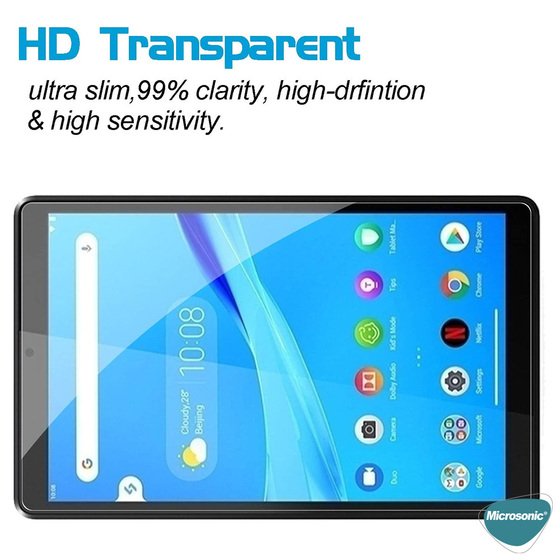 Microsonic Lenovo Tab M8 TB-8505F 8` (ZA5G0100TR) Tempered Glass Cam Ekran Koruyucu