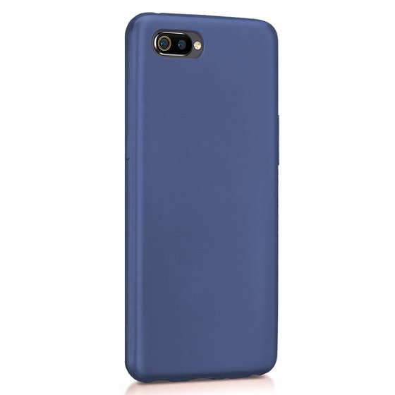 Microsonic Matte Silicone Realme C2 Kılıf Lacivert