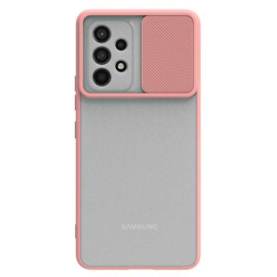 Microsonic Samsung Galaxy A23 Kılıf Slide Camera Lens Protection Rose Gold