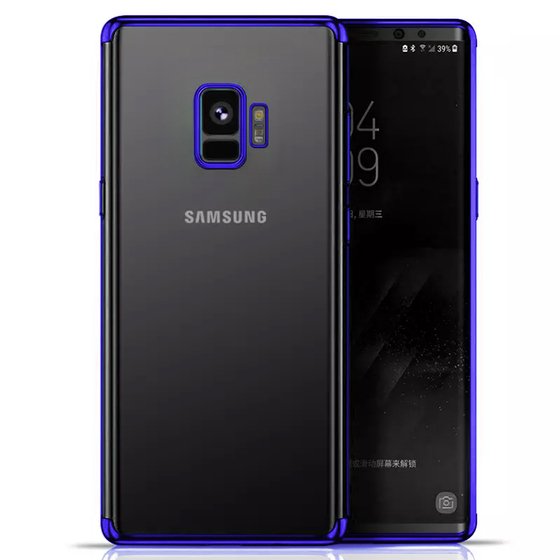 Microsonic Samsung Galaxy S9 Kılıf Skyfall Transparent Clear Mavi