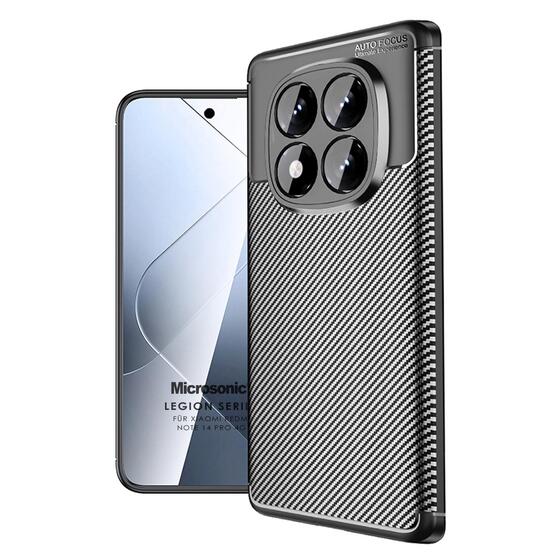 Microsonic Xiaomi Redmi Note 14 Pro 4G Kılıf Legion Series Siyah